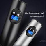 Mini Digital Inflatable Tire Air Pump with wireless charging